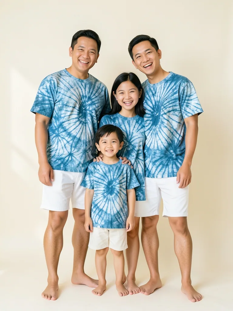 Kaos Tie-Dye Keluarga